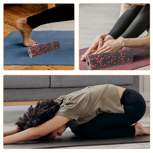 Healeved 4 piezas de Foam Rollers compactos para relajación muscular, cilindros de masaje livianos para entrenamiento físico, pequeños rodillos de masaje muscular portátiles para gimnasio en casa y ejercicio miniatura 6