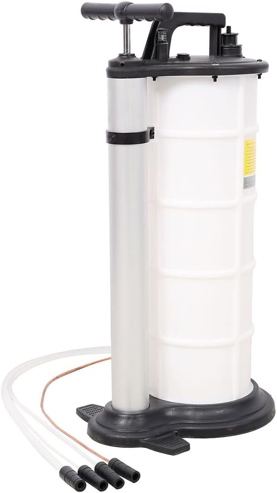 9L Manual & Pneumatic Oil Extractor Pump – Fluid Evacuator for Engine Oil, Brake & Transmission Fluids – Large Capacity Vacuum Pump for Car, Boat, Motorcycle, Lawn Mower Maintenance