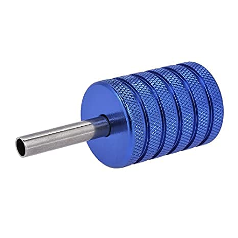 Traditional Tattoo Aluminium Tattoo Blue Grip Heavy Quality (28mm)-image-24
