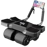 Smart Timing - Rodillo de abdominales con rebote automático y soporte de codo para entrenamiento central en casa