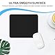 WeddHuis Gaming Maus pad mit rutschfeste Gummiunterseite, wasserdichte Ultraglatte Waschbar Mouse Pad für Kabellose Maus Laptop PC Büro Zuhause Arbeiten Spiele (22x18CM) (Schwarz)