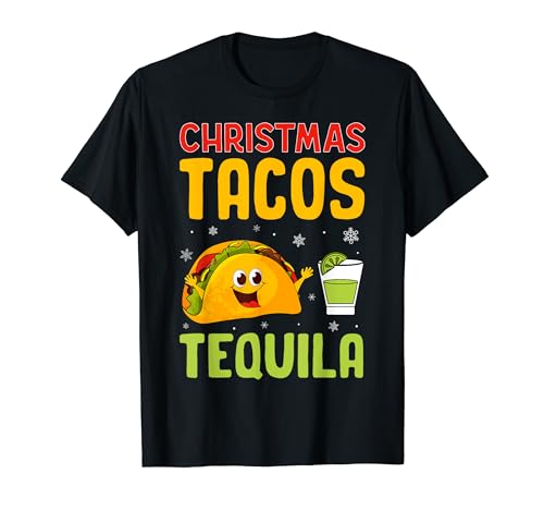 Taco Lover Christmas - Funny Christmas Tacos Tequila Camiseta