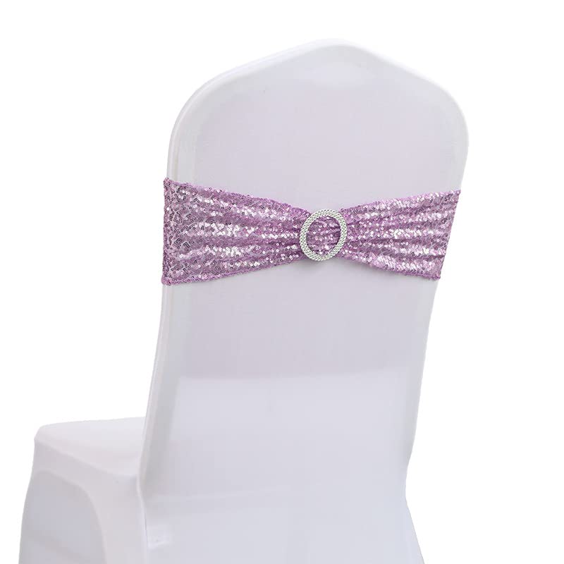 ERRVA 10 pezzi/50 pezzi oro argento scintillante sedia da sposa nodo nastro decorazione telai per banchetti paese cinghie di copertura decorazioni per la casa-verde menta, 10 pezzi