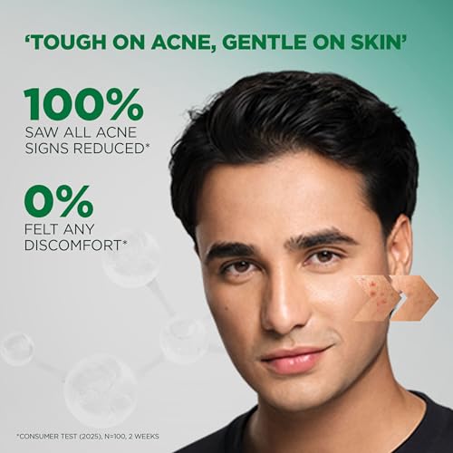 Image of Garnier Men Acno Fight Gentle Cleanser Facewash | For Acne-Prone, Sensitive Male Skin | 100g | Powered by Salicylic acid and Centella, this gentle facewash helps fight pimples on sensitive male skin without dryness.