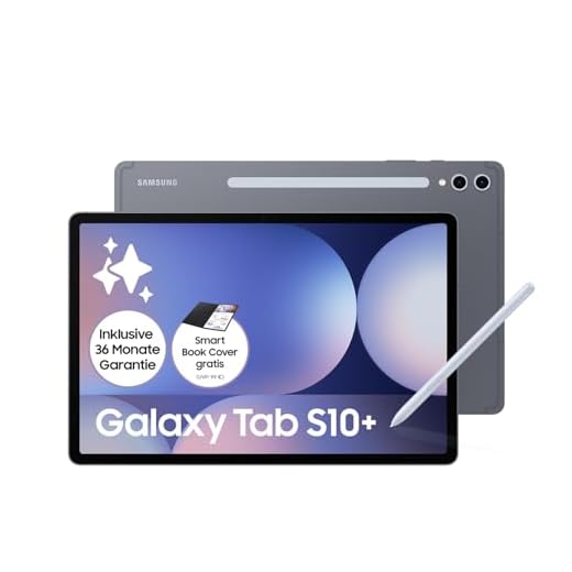 Samsung Galaxy Tab S10+ AI Tablet, Android Tablet, 12 GB RAM, 256 GB di memoria, display AMOLED, rivestimento antiriflesso, incl. S Pen, WiFi, Moonstone Gray, 36 mesi di garanzia