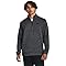 Under Armour mens Armour Fleece Twist Quarter Zip, (001) Black / / Black, Small