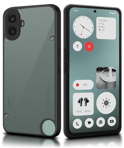 Image of WOW IMAGINE Translucent Hybrid Back Case Cover for Nothing CMF Phone 1 Smoked Matte Back | Shock Proof 360 Degree Protection | Protective Hard Case - Matte Black