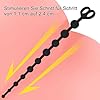 35 cm Silikon Analkette Silikon Analkugeln Anal Kette mit 10 Kugeln, Lang Analkugeln Buttplug Wasserdicht Anus Masturbator Anal Sex Spielzeug für Männer und Frauen(10Ø 1,1-2,4 cm) #1