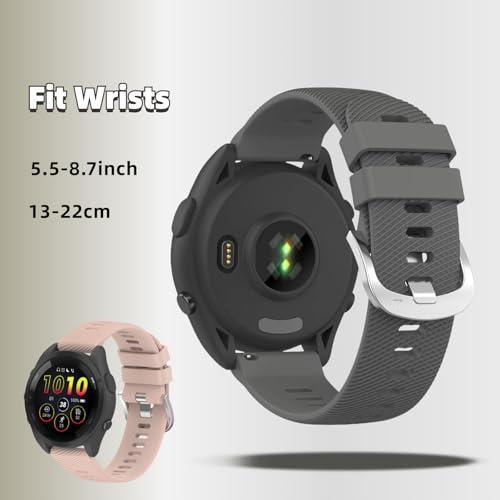 Pack de 4 correas de silicona para Garmin 20 mm miniatura 4
