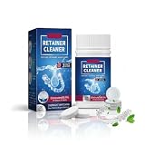 Retainer Pastiglie Detergenti, 100 compresse,pulizia bite, Pulizia dentiere, compresse apparecchi ortodontici,Pastiglie Apparecchi Ortodontici