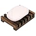Anwenk Wooden Soap Dish Hand Crafted Rectangular Sink Drainer for Soap, Sponges and More (1 Pack)