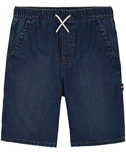 Tommy Hilfiger Boys' Pull-On Denim Utility Short, Medium Blue Wash, 16-18 #TOP14