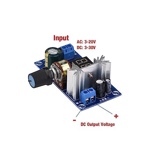 Image of Variable Voltage Regulator Adjustable Voltage Regulator Lm317 Adjustable Voltage Regulator Power Supply Board Digital Voltage Display
