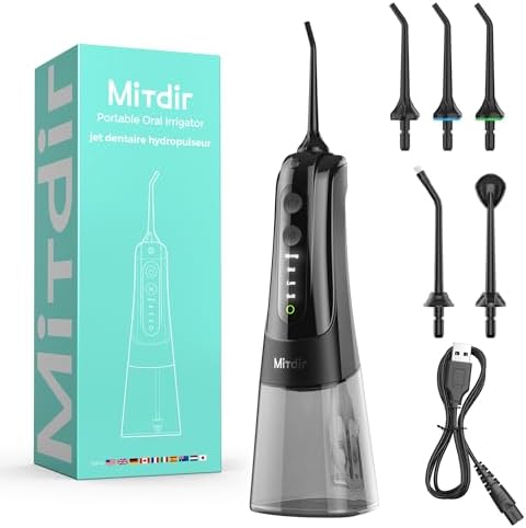 YXY-801 Water Dental Flosser Oral Irrigator 5 Jet Tips 4 Modes IP...