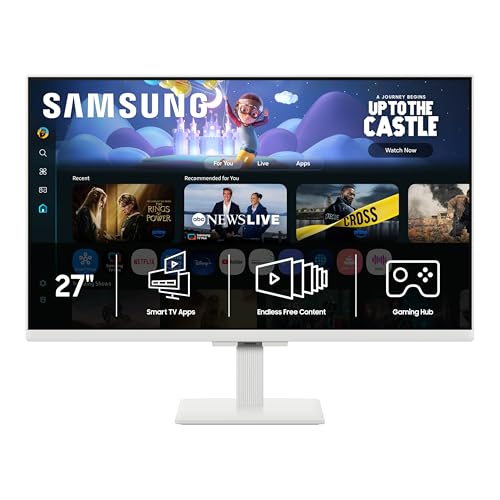 Samsung 27-Inch M5 (M50F) Series FHD Smart Monitor with Streaming TV, Speakers, HDR10, Gaming Hub,...