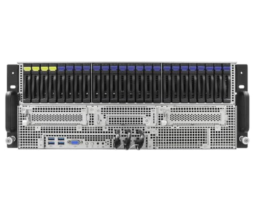 Image of Asrock Rack Server Barebone 4U8G-TURIN2 /RF 4U Dual-Socket AMD EPYC 9005 /9004 Series GPU Server | Supports 8X FHFL Dual-Slot PCIe 5.0 x16 GPUs (up to 600W TDP), 24x DDR5 DIMM, 2700W Titanium CRPS