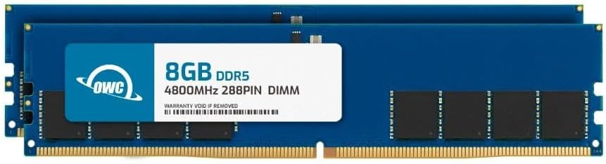 OWC 16GB 2x8GB Replacement for Kingston KVR48U40BS6K2-16 - DDR5 4800 PC5-38400 CL40 1Rx16 288-pin 1.1V Non-ECC UDIMM Memory RAM Module Upgrade