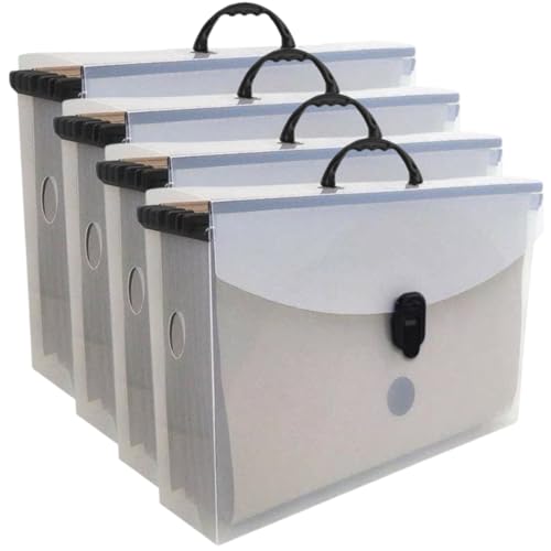 Kit c/ 4 Maleta Slim Line Cristal C/06 Pastas DELLO