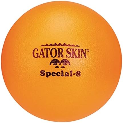 S&S Worldwide Gator Skin Special-8 Foam Ball. Orange PU Coated Ball with Medium Density Foam Core. Soft No-Sting Ball is Great for GaGa Pits, Dodgeball, Kickball, Volleyball, PE Games and More.