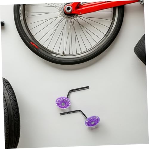 Ruedas de Entrenamiento Flash Mute para Bicicleta con Soportes Absorbentes de Impactos, Estabilidad Mejorada y Visibilidad Nocturna, Instalación Fácil, para Niños miniatura 5