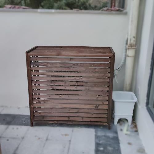 Zewnętrzna ochrona przed wzrokiem do klimatyzatora ogrodowego, drewniane osłony grzejników, obudowa kosza na śmieci, osłona sprzętu basenowego, oddychająca osłona jednostki zewnętrznej, ekran