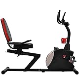 Bicicleta de ejercicio: la bicicleta reclinable está equipada con pantalla LCD que muestra el tiempo, la velocidad, las calorías y la distancia, puedes ver los datos en tiempo real.