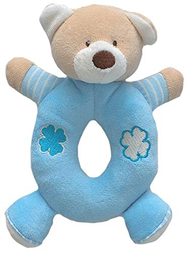 Chocalho de Urso Azul Bebe Zip