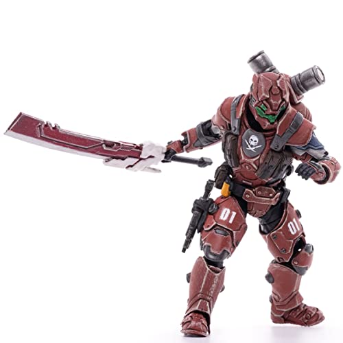 Joytoy 1/18 Action Figures 4-Inch 01St Legion - Steel Dark Source Collection Action Figure Military Model Toys (Red Blade) #TOP3