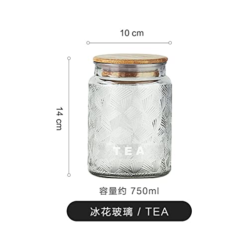 nihngvjm canisters Retro Lead-free Glass Storage Jar Candle Aromatherapy Bottle with Lid Coffee Tea Tin Nut Candy Jar Glass Container Sealed Bottle (Color : COFFEE) - Image 6