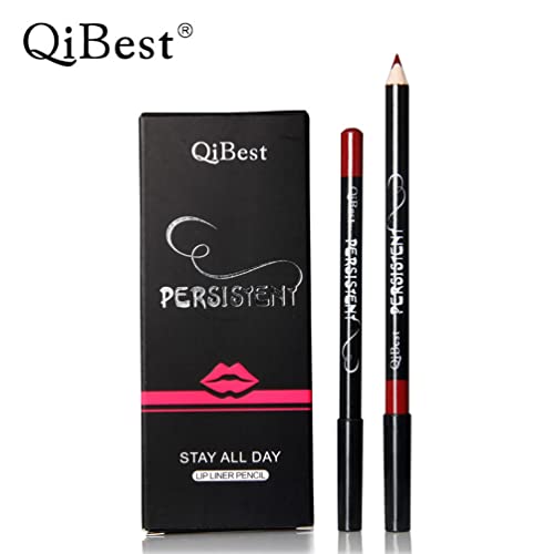 Qibest Fashion Waterproof 12 Color Lipliner Set Lipstick Pen Cosmetics Rich Color Makeup Professional Natural And Effective Mix And Match Simple And Quick For Beginners Zero Cruelty Advanced Waterproof #TOP1