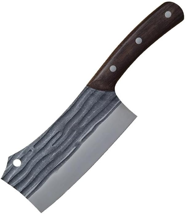 Meat Cleaver,Cleaver Knife Handmade Forged Kitchen Knives Chopping Slicing Meat Cleaver Chef Knife Cooking Tool, LAMAJIGA5844