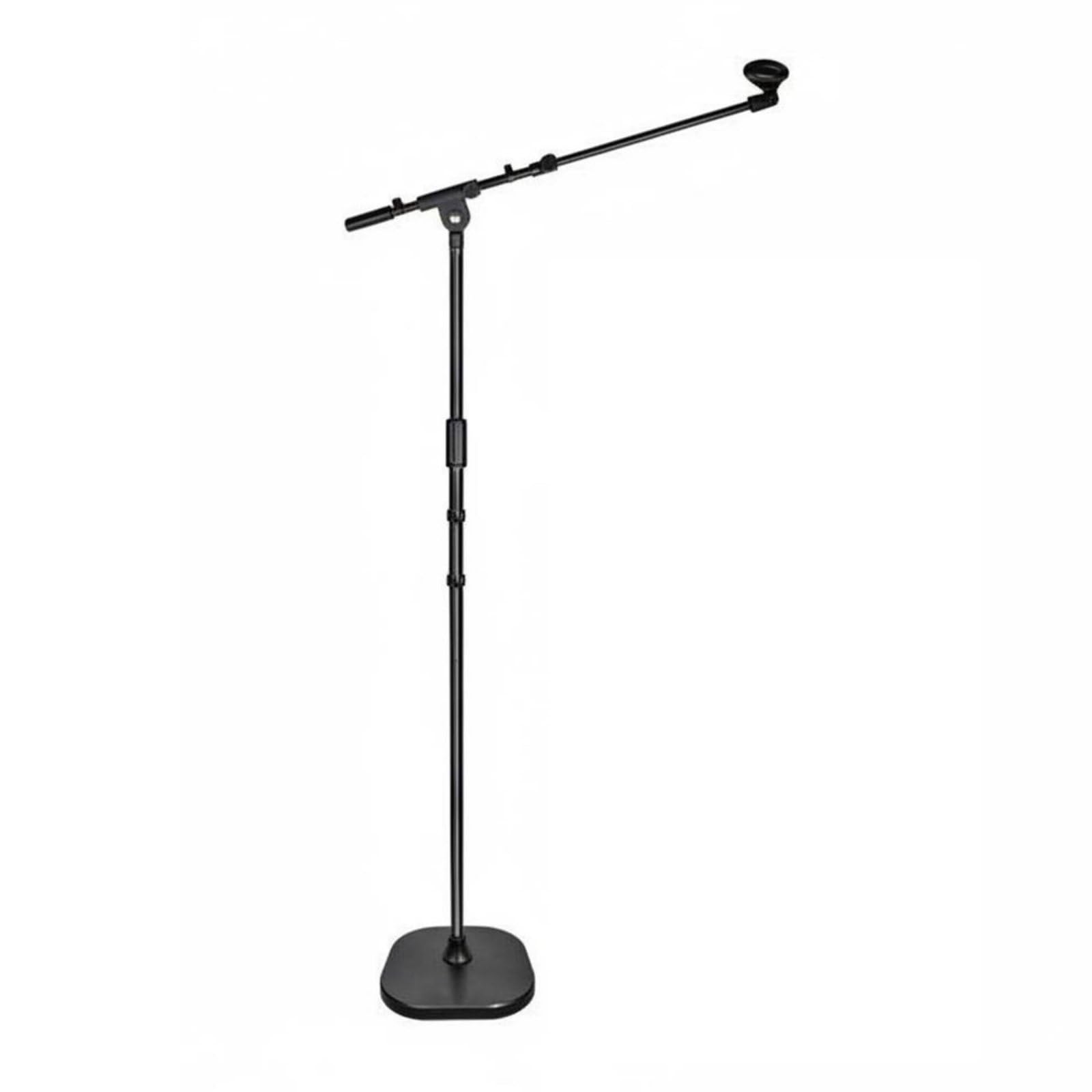 kowaku Asta Microfono Asta Supporto Treppiede Braccio Struttura in Acciaio al Carbonio Altezza Regolabile Braccio Girevole 360 Gradi Base Tonda Antiscivolo, Asta Telescopica Per Microfono