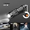 LETMY Tactical Flashlight, Super Bright LED Mini Flashlights with Belt Clip, Zoomable, 3 Modes, Waterproof - Best EDC Flashlight for Gift, Hiking, Camping, Hurricane & Power Outage (2 Pack) #2