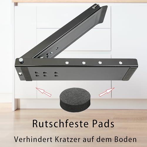 DUNTSEI Kann Brecher, Fuß betätigte Dosenbrecher für das Recycling, Zinn Dosenbrecher flacht Dosen, Flaschen, Wand – hängend, kräftig, kommt mit Stoppstange