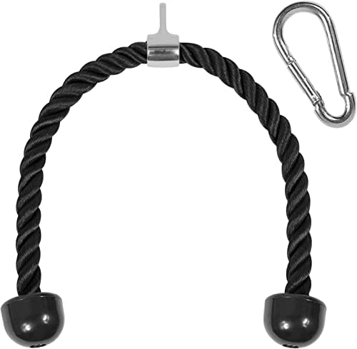 Yes4All Deluxe Tricep Halatı, 68/91cm, 4 Renk Seçeneği, Karabinalı, Siyah - Görsel 1
