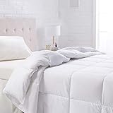 Amazonベーシック 掛け布団 オールシーズン キング 259 x 229cm 羽毛代替素材 コンフォーター ホワイト