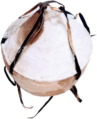Large Agelgel Ethiopian Basket- Hand Made with natural grass straws and Cowhide cover BEST for Decoration and Gift- Ships.