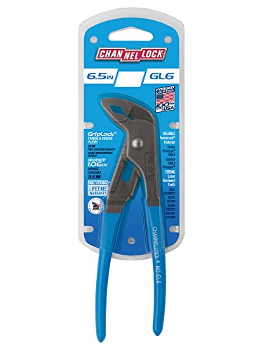 Channellock Alicate de lingueta e ranhura, 16 cm, azul (GL6)