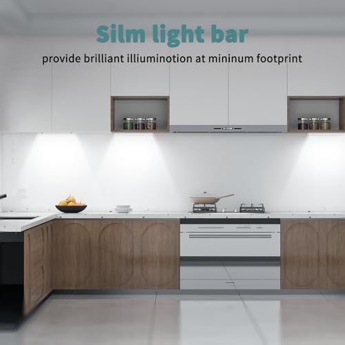 ASOKO Dimmable Led Under Cabinet Lighting for Kitchen - 6 Pcs 12 inches Linkable Led Counter Light Bars, Cold White 5000K,DC24V,18W by ASOKO - Image 6