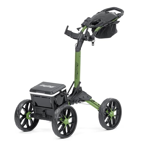 Bag Boy Disc Golf Quad Cart, Pro, Green/Black