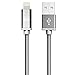 LAX Gadgets Apple MFi Lightning Cable, Gray, 6 Feet
