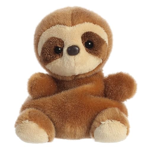 Aurora® Adorable Palm Pals™ Slomo Sloth™ Stuffed Animal - Fun Collectible Plush for Kids and Adult Collectors - Perfect for Decorating Rooms and Birthday Gifts - Brown 4.5 Inches
