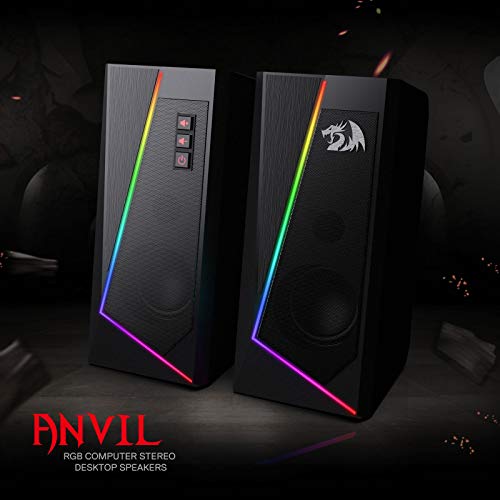 Redragon-GS520-RGB-Desktop-Speakers-20-Channel-PC-Computer-Stereo-Speaker-with-6-Colorful-LED-Modes-Enhanced-Sound-and-Easy-Access-Volume-Control-USB-Powered-w-35mm-Cable