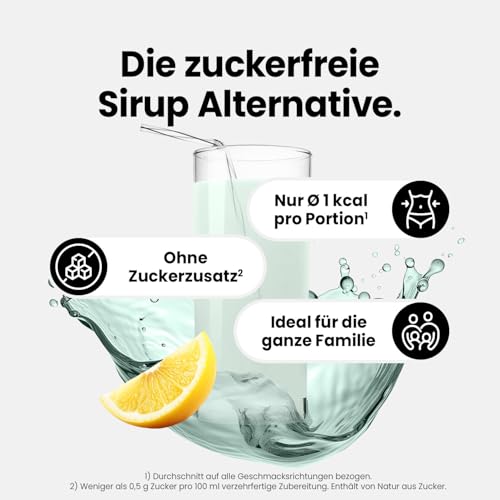 Best Body Nutrition ZEROP Sirup Bitter Lemon zuckerfrei 1 L ohne Aspartam – Ansicht 3