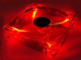 Logisys CF120RD 120mm Ball-Bearing Red LED PC Computer Case Fan w/3+4pin Power