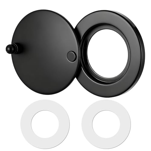 Peephole Cover Privacy Door Viewer Cover Home Security Peephole Protector with Self Adhesive Installation Tool for Dormitory Office Hotel, Black
