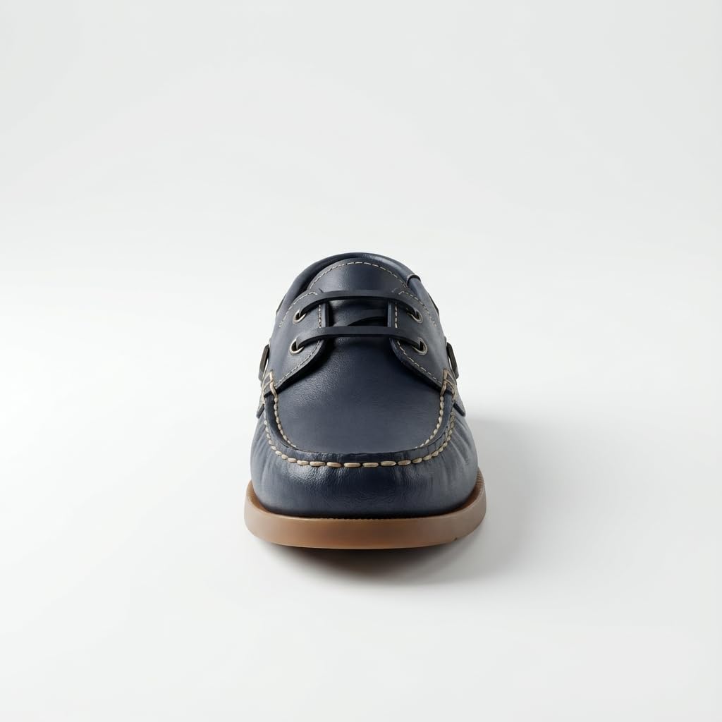 Náuticos Niño Velcro Piel Zapatos Colegiales Mocasines Serraje Calzado Infantil Escolar Uniforme Suela Goma Flexible Antideslizante. Ideal Vestir Comunión Ceremonia. Resistente Cómodo Fácil Calce