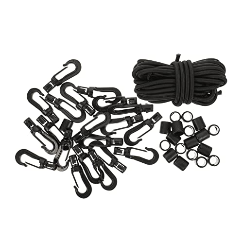 INOOMP Boat Docking Lines Mooring Ropes for Boat Tubing Rope Bungee Elastic Cord Hooks Kayak Paddle Holder