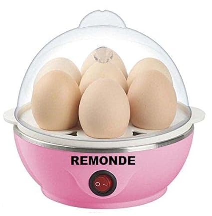 Remonde Double Egg Cooker Electric Rapid Egg Boiler with Measuring Cup for Soft, Hard Boiled or Poached, Make up to 7Large Boiled Eggs,Boiled Momos BPA Free