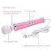 CHARMING Wired Powerful Handheld Back Massager with Strong Vibrations, Personal 10 Speeds Therapy Massager for Sports Recovery, Muscle Aches, Body Pain (Pink)